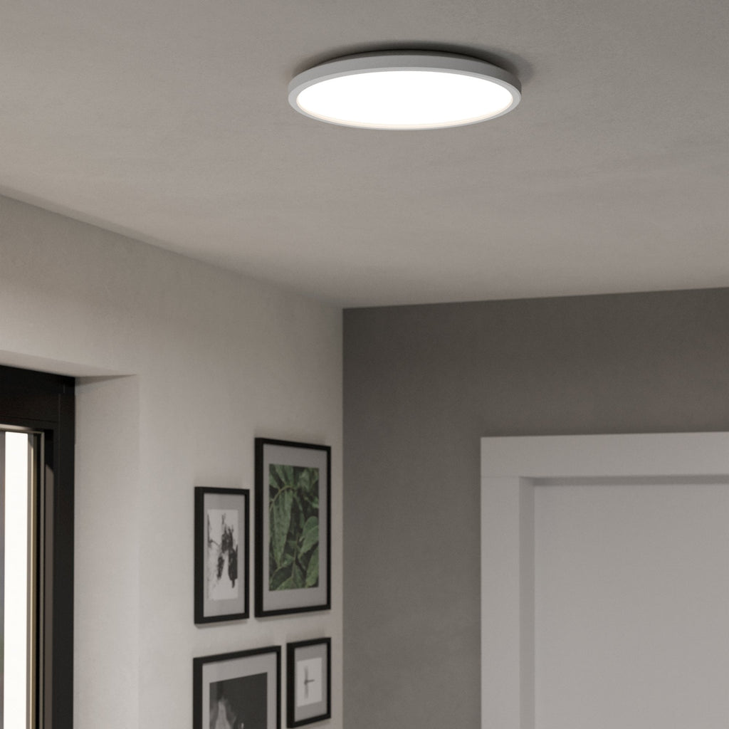 901471 Rovito-Z Round White Plastic Smart Control Colour Changing LED Ceiling Light (D) 30cm