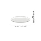 901471 Rovito-Z Round White Plastic Smart Control Colour Changing LED Ceiling Light (D) 30cm