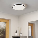 901529 Margidore Steel White & Black LED CCT IP54 Wall & Ceiling Light