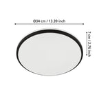 901529 Margidore Steel White & Black LED CCT IP54 Wall & Ceiling Light