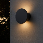 901839 Rigosa Modern LED Black Steel Outdoor Wall Light