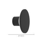 901839 Rigosa Modern LED Black Steel Outdoor Wall Light