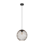 901868 Almanzora Black & Copper Wire Modern Steel Pendant