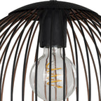 901868 Almanzora Black & Copper Wire Modern Steel Pendant