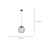 901868 Almanzora Black & Copper Wire Modern Steel Pendant