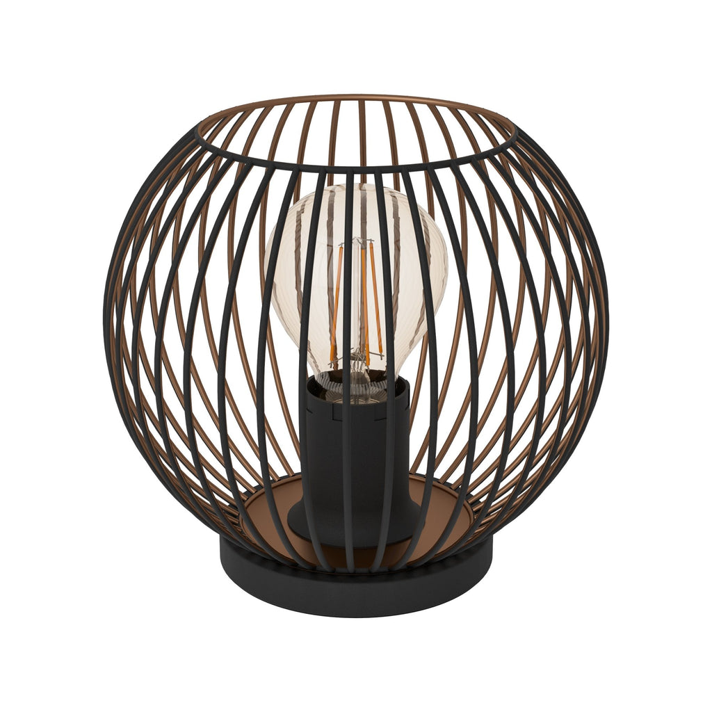 901872 Almanzora Black & Copper Wire Modern Steel Table Lamp