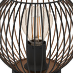 901872 Almanzora Black & Copper Wire Modern Steel Table Lamp