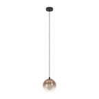 901923 Ariscani 1 Copper Ombre Effect Glass Single Pendant