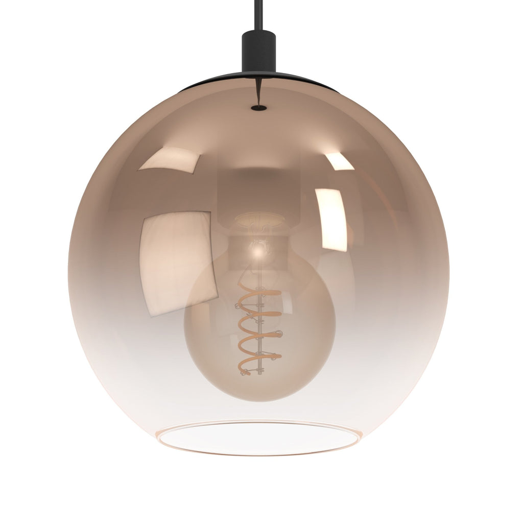901925 Ariscani 1 Copper Ombre Effect Glass 3 Light Pendant