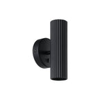 902032 Portillo Aluminium & Steel Modern Uplight & Wall Down Light Black