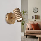 902033 Portillo Aluminium & Steel Modern Wall Spotlight Matte Brass