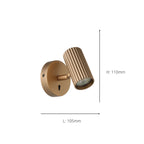902033 Portillo Aluminium & Steel Modern Wall Spotlight Matte Brass