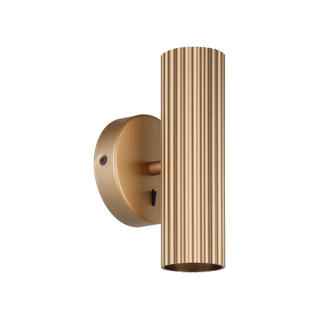 902034 Portillo Aluminium & Steel Modern Uplight & Wall Down Light Matte Brass