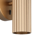 902034 Portillo Aluminium & Steel Modern Uplight & Wall Down Light Matte Brass