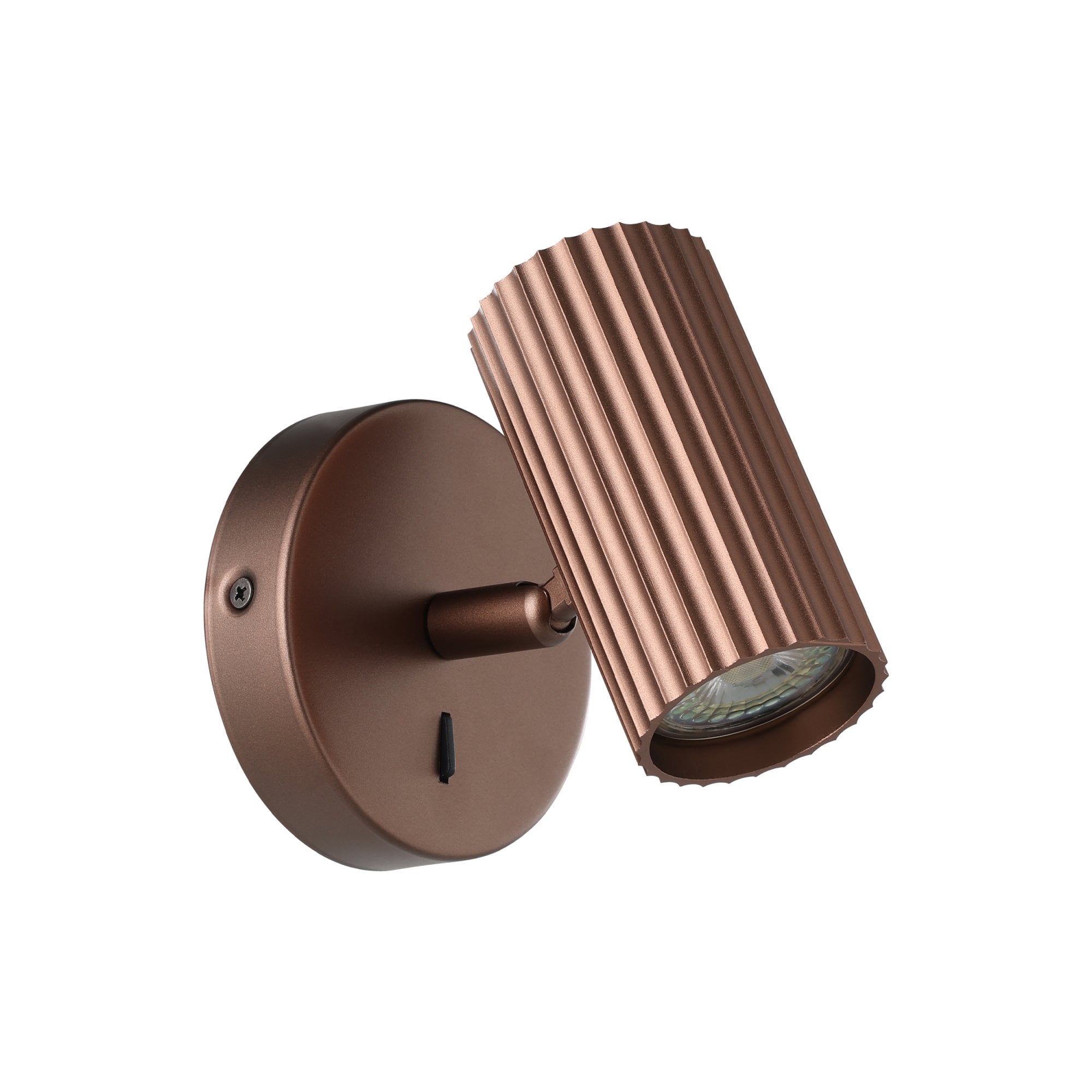 902035 Portillo Aluminium & Steel Modern Wall Spotlight Bronze