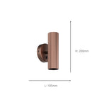902036 Portillo Aluminium & Steel Modern Uplight & Wall Down Light Bronze