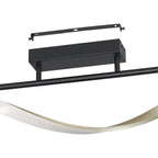 902134 Conaprato Black & Brushed Brass Modern Ceiling Light