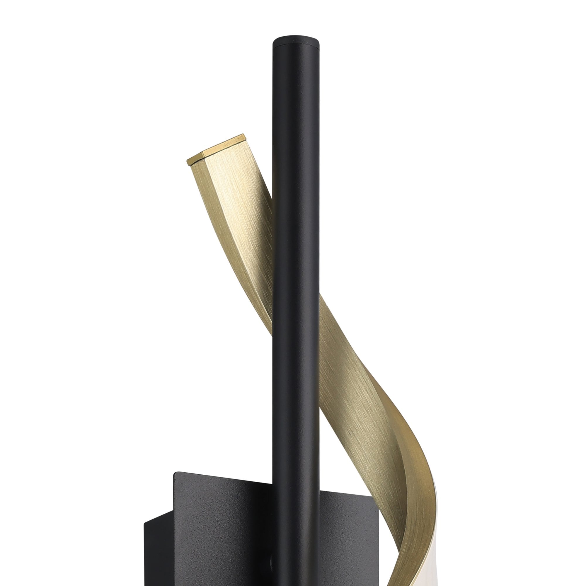 902136 Conaprato Black & Brushed Brass Modern Wall Light