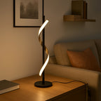902137 Conaprato Black & Brushed Brass Modern Table Lamp
