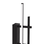 902139 Trepiliano Aluminium & Steel Black Modern LED Linear Wall Light