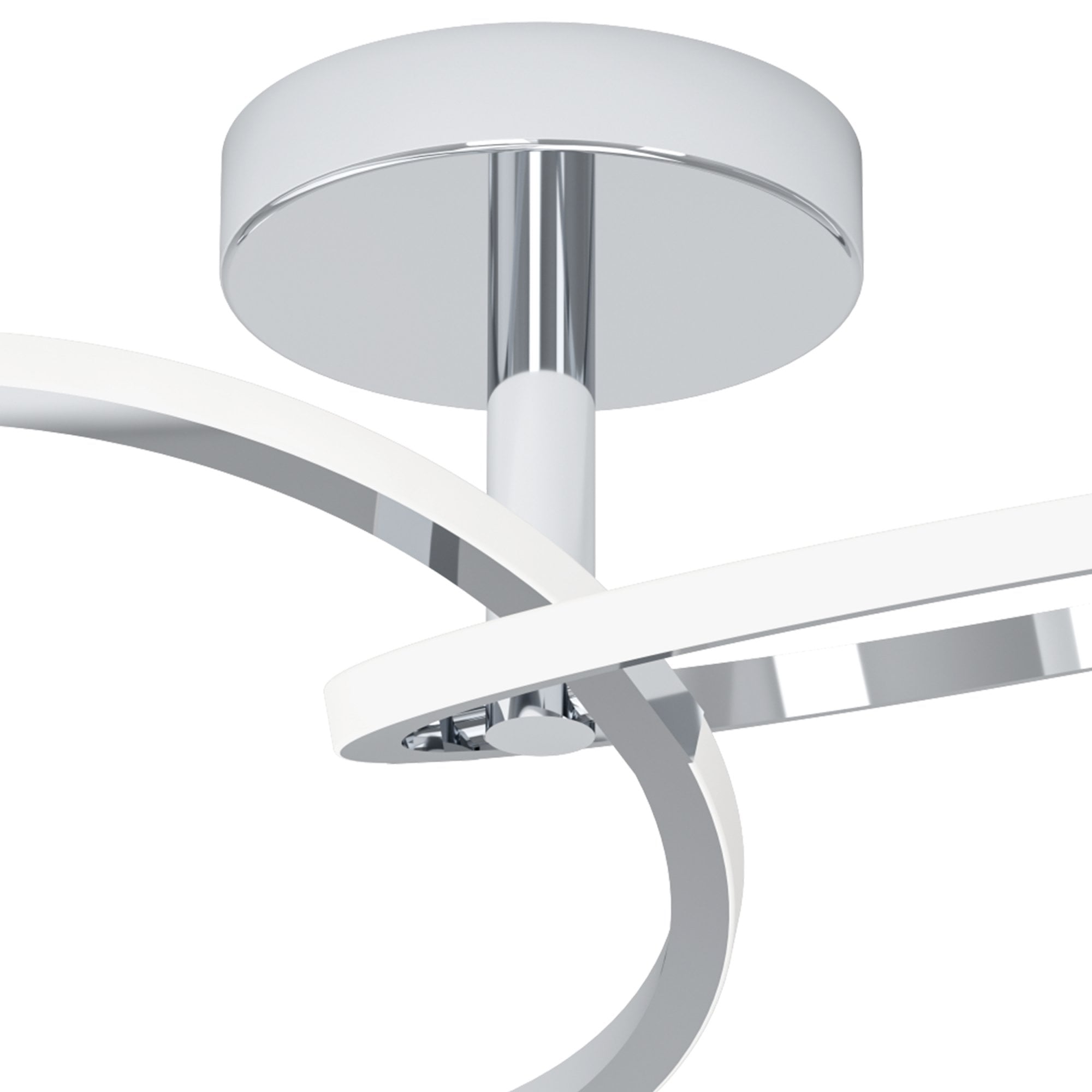 902145 Congiunti Chrome Dual LED CCT Modern Ceiling Light