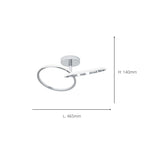 902145 Congiunti Chrome Dual LED CCT Modern Ceiling Light