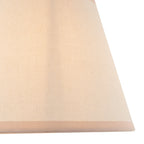 114165 Diamond Tall & Ivy 20cm Wall Light Antique Brass & Vintage White Fabric