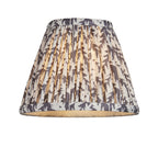115459 Halo Swan & Leaf 16cm Wall Light Antique Brass & Pearl Grey Fabric