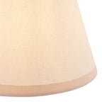 115473 Halo Swan & Ivy 16cm Wall Light Antique Brass & Vintage White Fabric