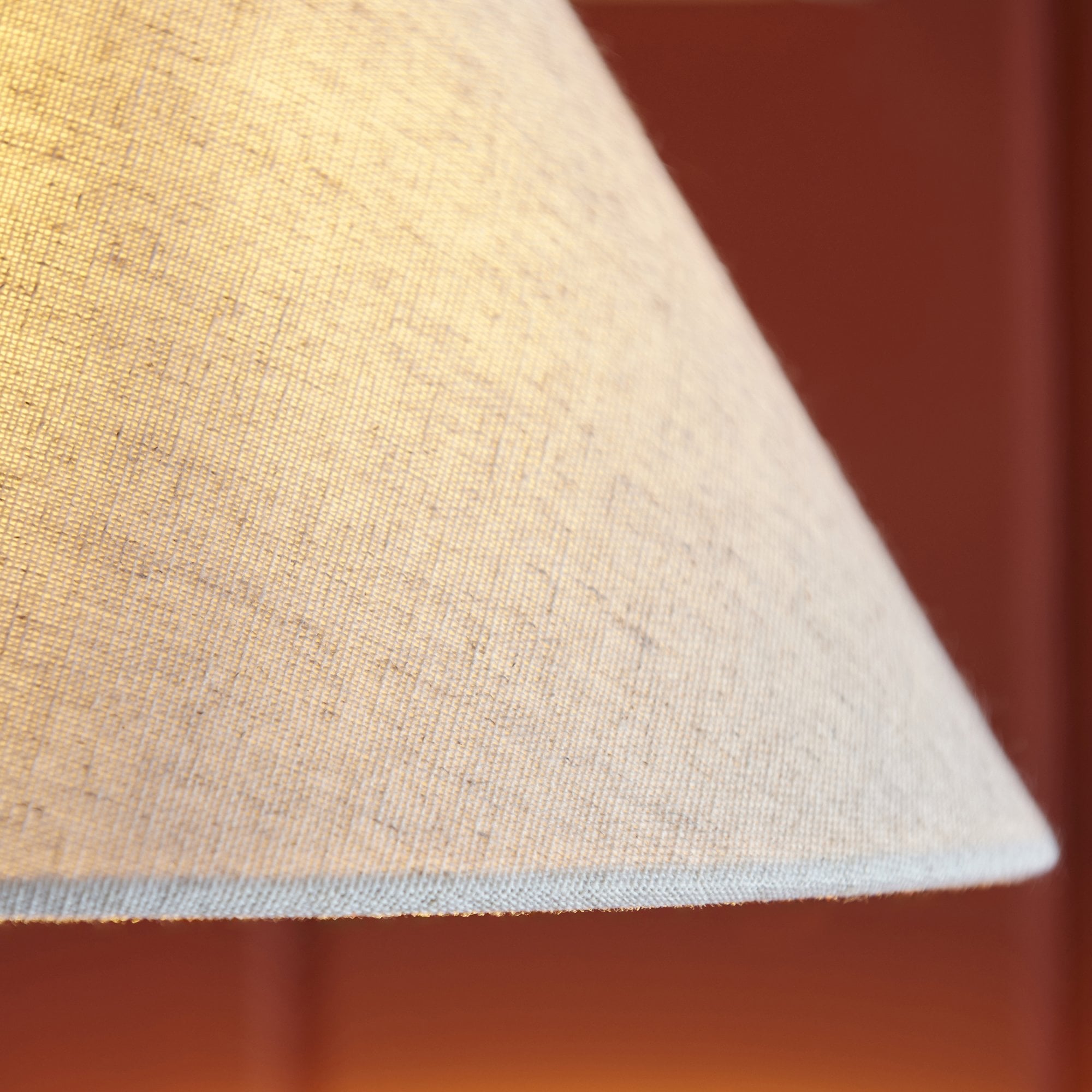 116910 Knole Wall Light Matt Black & Natural Faux Linen (S)