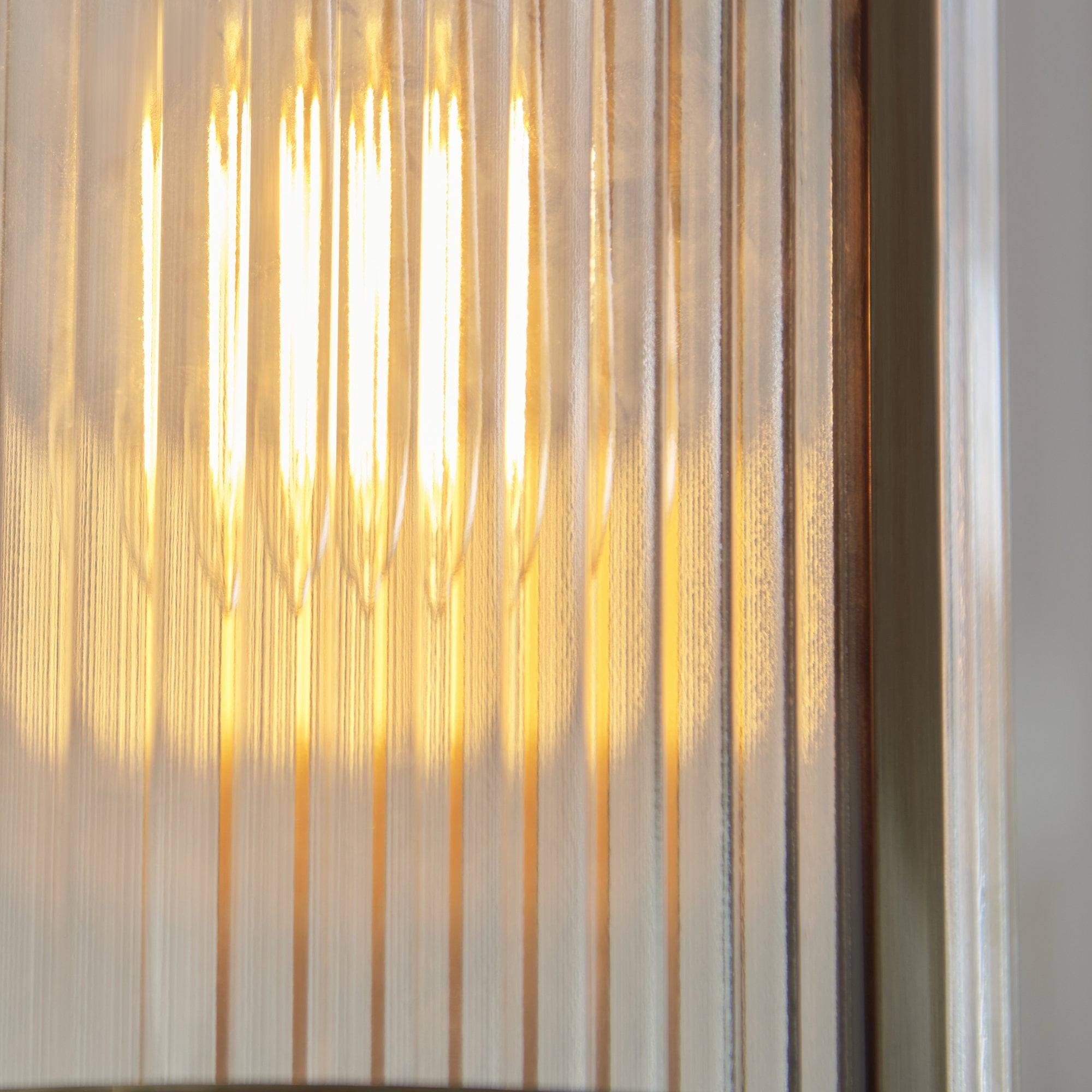 118595 Ridgeton Pendant Antique Brass Plate & Clear Ribbed Glass