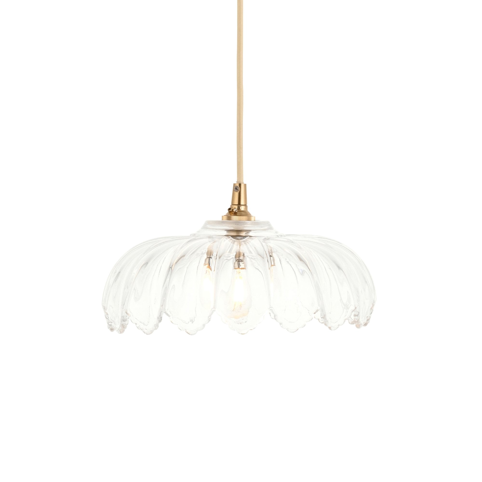 118776 Camellia Easyfit Pendant Clear Glass