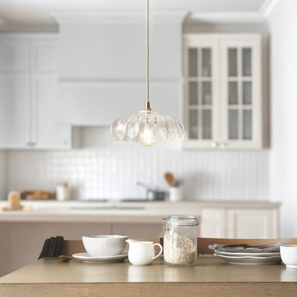 118776 Camellia Easyfit Pendant Clear Glass