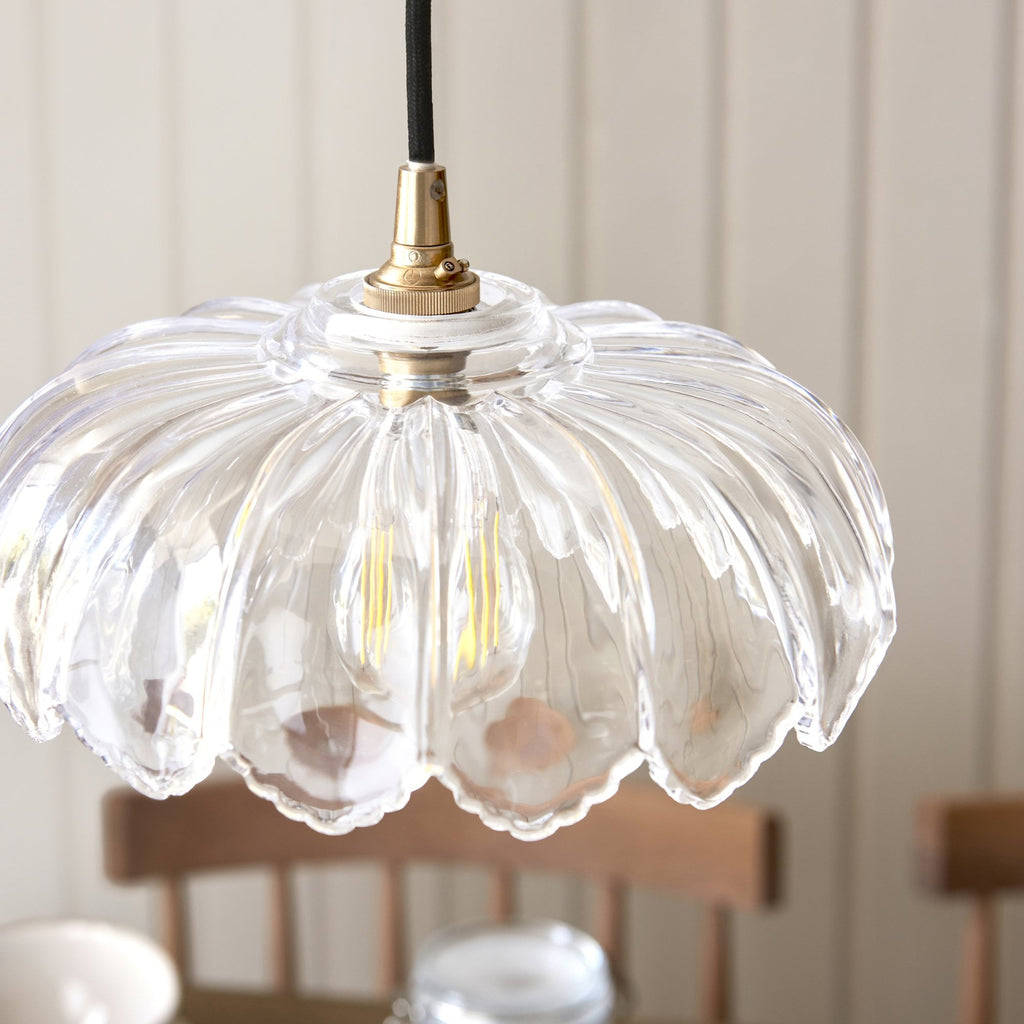 118776 Camellia Easyfit Pendant Clear Glass