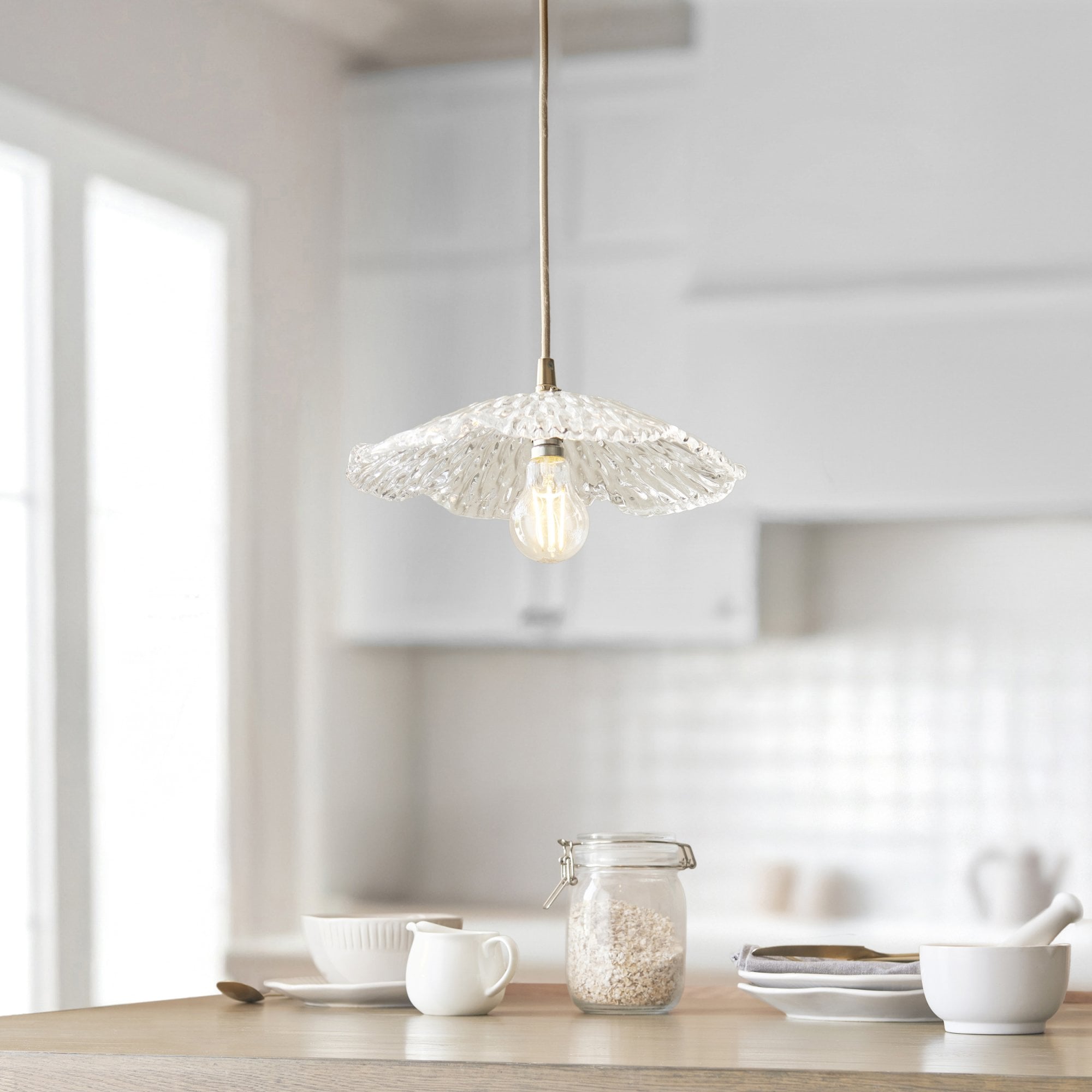 118777 Orchid Easyfit Pendant Clear Glass