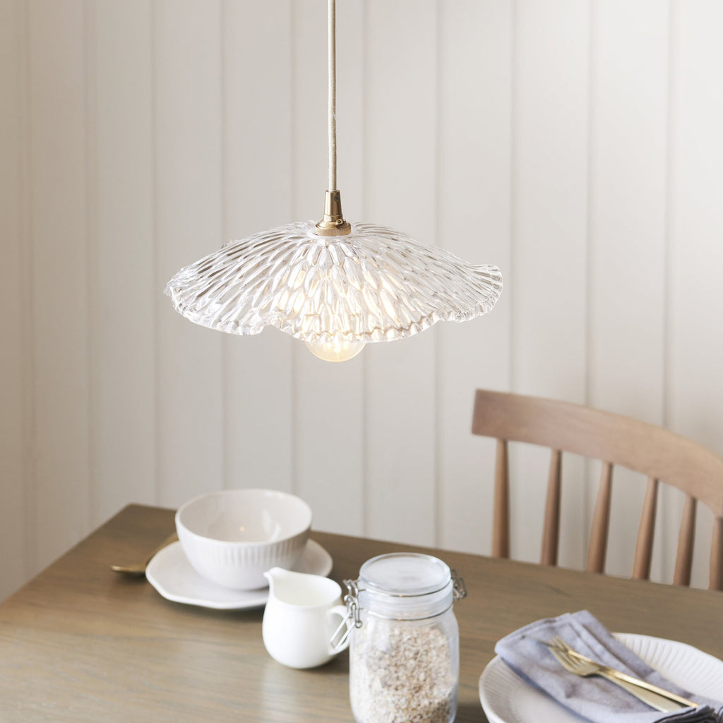 118777 Orchid Easyfit Pendant Clear Glass