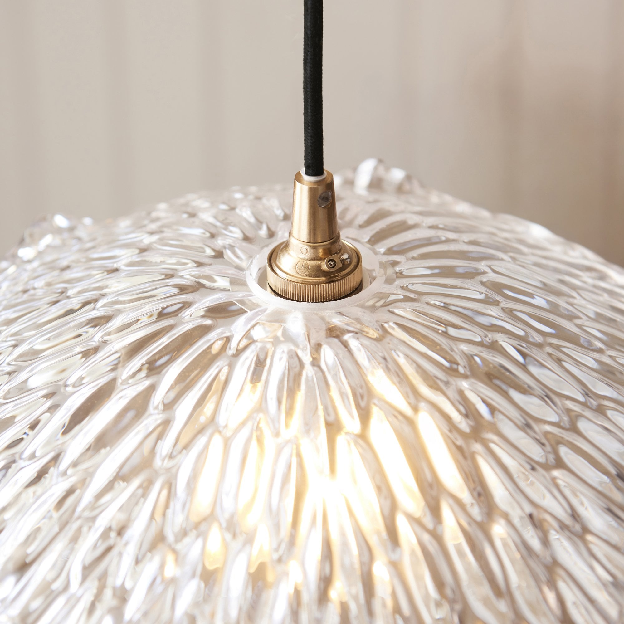 118777 Orchid Easyfit Pendant Clear Glass