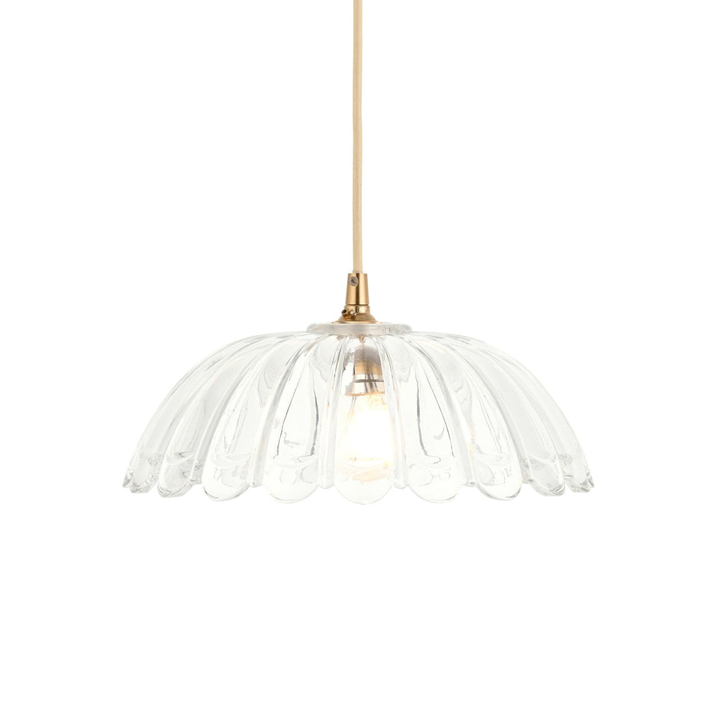 118778 Carnation Easyfit Pendant Clear Glass