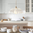 118778 Carnation Easyfit Pendant Clear Glass