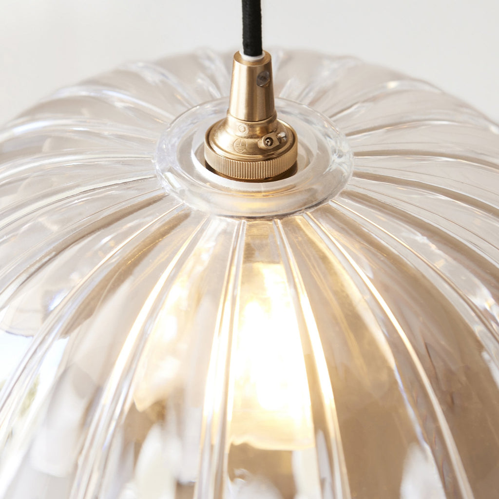 118778 Carnation Easyfit Pendant Clear Glass