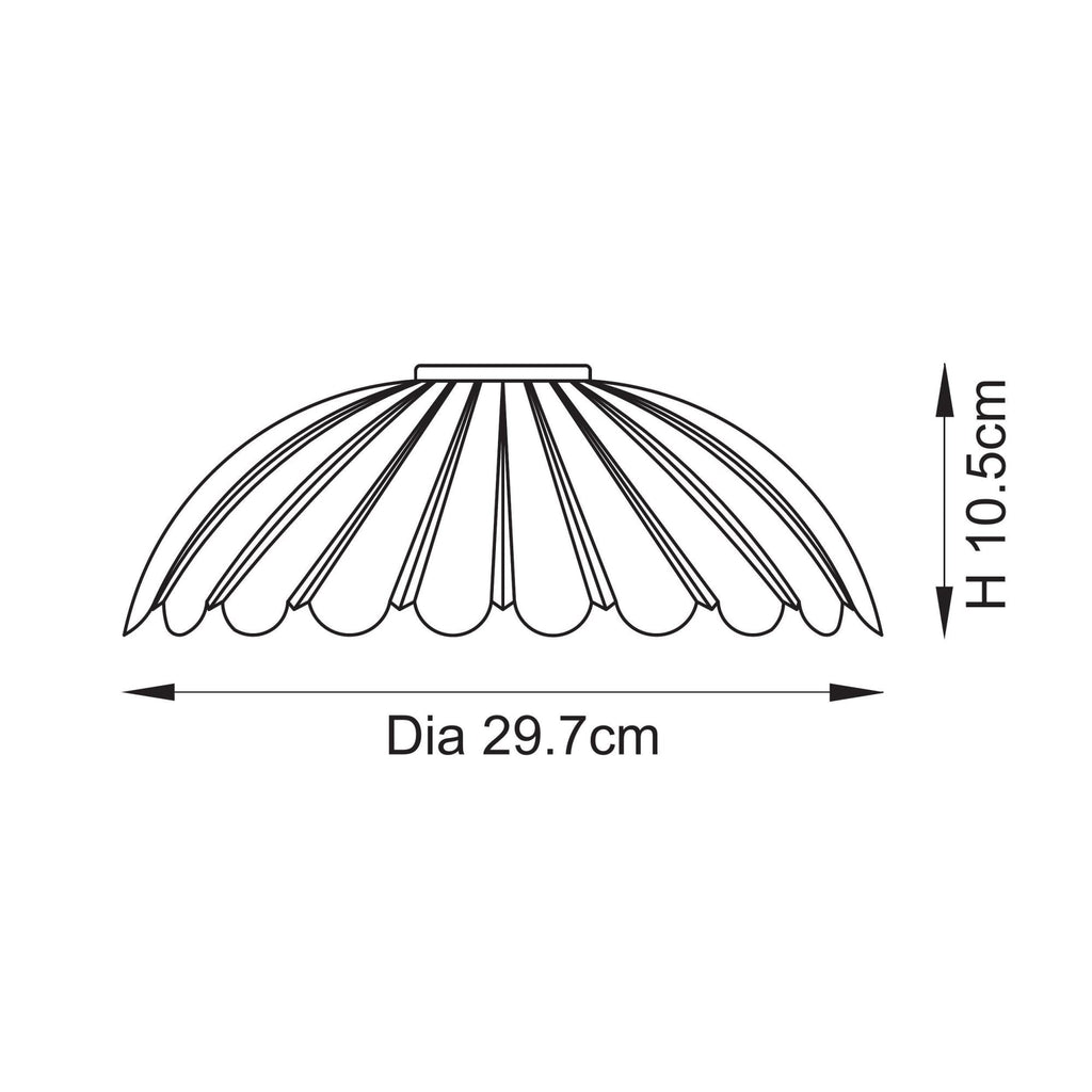 118778 Carnation Easyfit Pendant Clear Glass