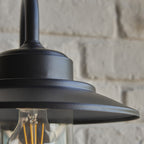 120556 Thornton Outdoor Pir Wall Light Matt Black & Clear Glass