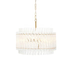 114214 3 Light Pendant Brushed Aged Brass Plate & Clear Glass