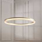 120549 LED Pendant Brushed Gold Plated Finish & Opal Ribbed Acrylic