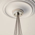 120643 7 Light Pendant Bright Nickel Plate & Clear Glass