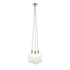 120644 3 Light Pendant Bright Nickel Plate & Clear Glass