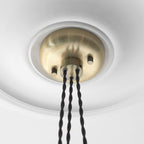 120656 3 Light Pendant Antique Brass Plate & Clear Ribbed Glass