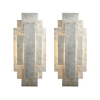 121508 2 Light Wall Light Antique Silver Leaf
