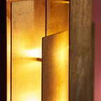 121509 2 Light Wall Light Antique Gold Leaf