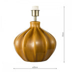 AMR4229-PYR142 Amrita Table Lamp Brown and Antique Brass Base With Shade